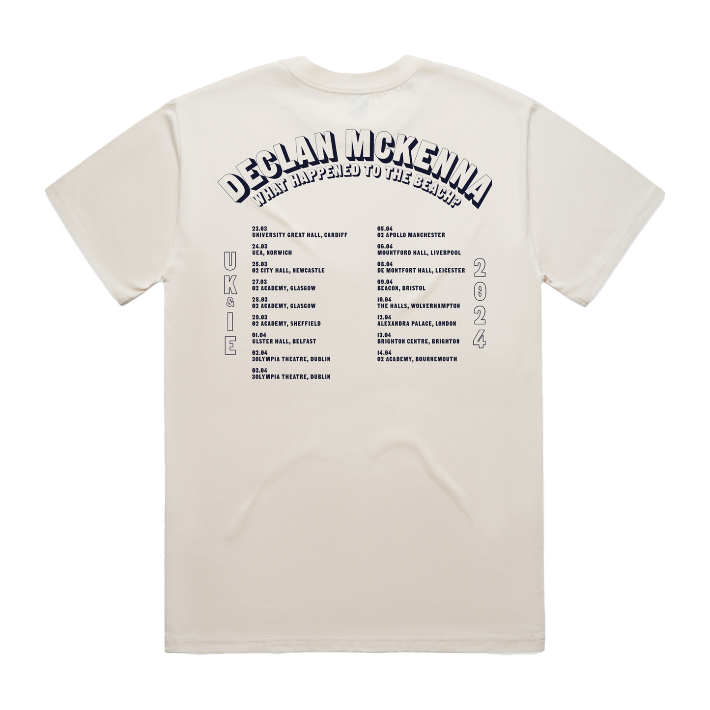 Cascading Photo UK 2024 Tour T-Shirt (Ecru)