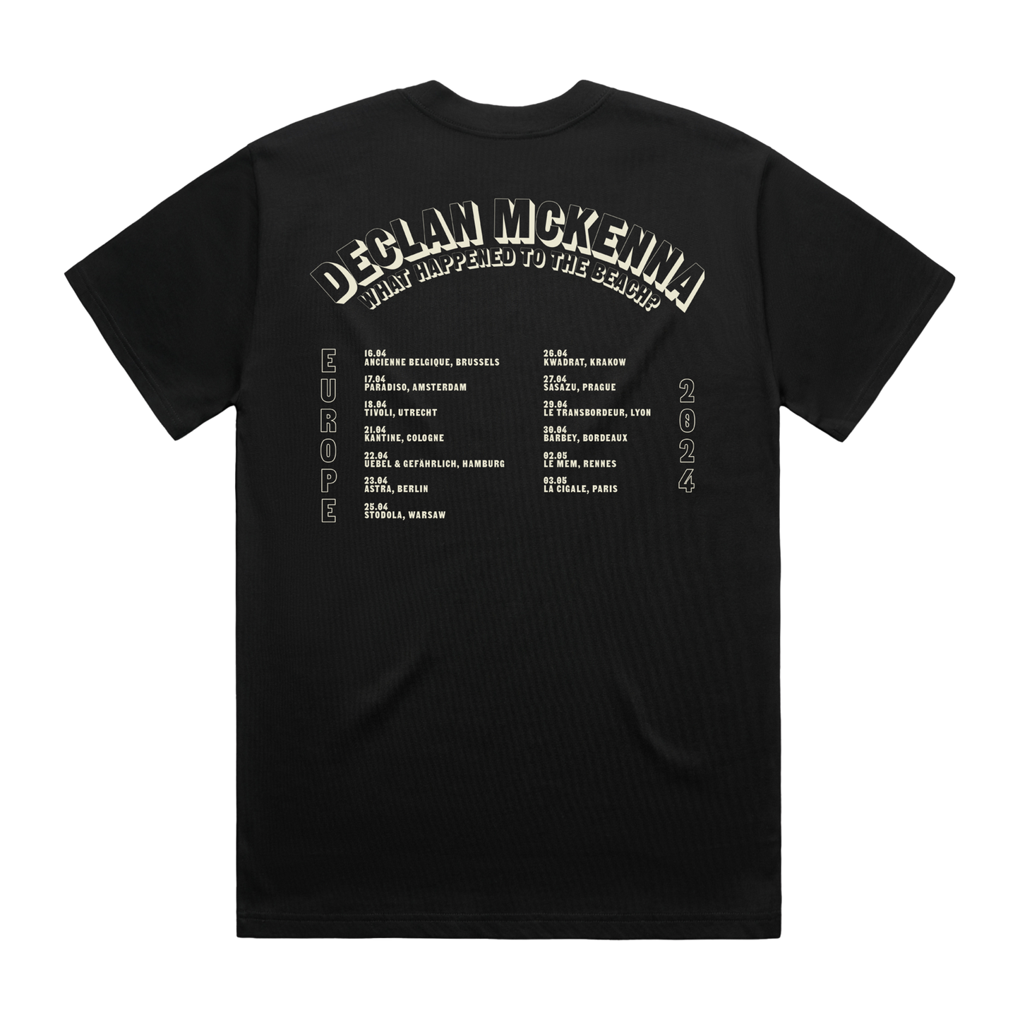 Dancing Cow 2024 EU Tour Black T-Shirt