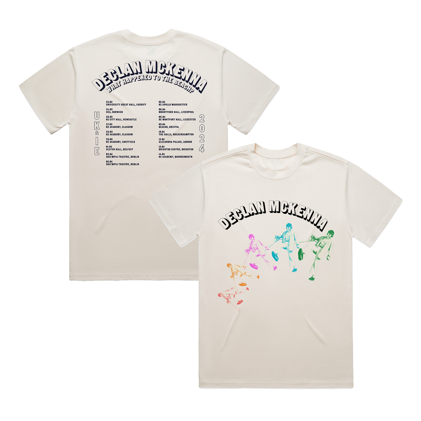 Cascading Photo UK 2024 Tour T-Shirt (Ecru)