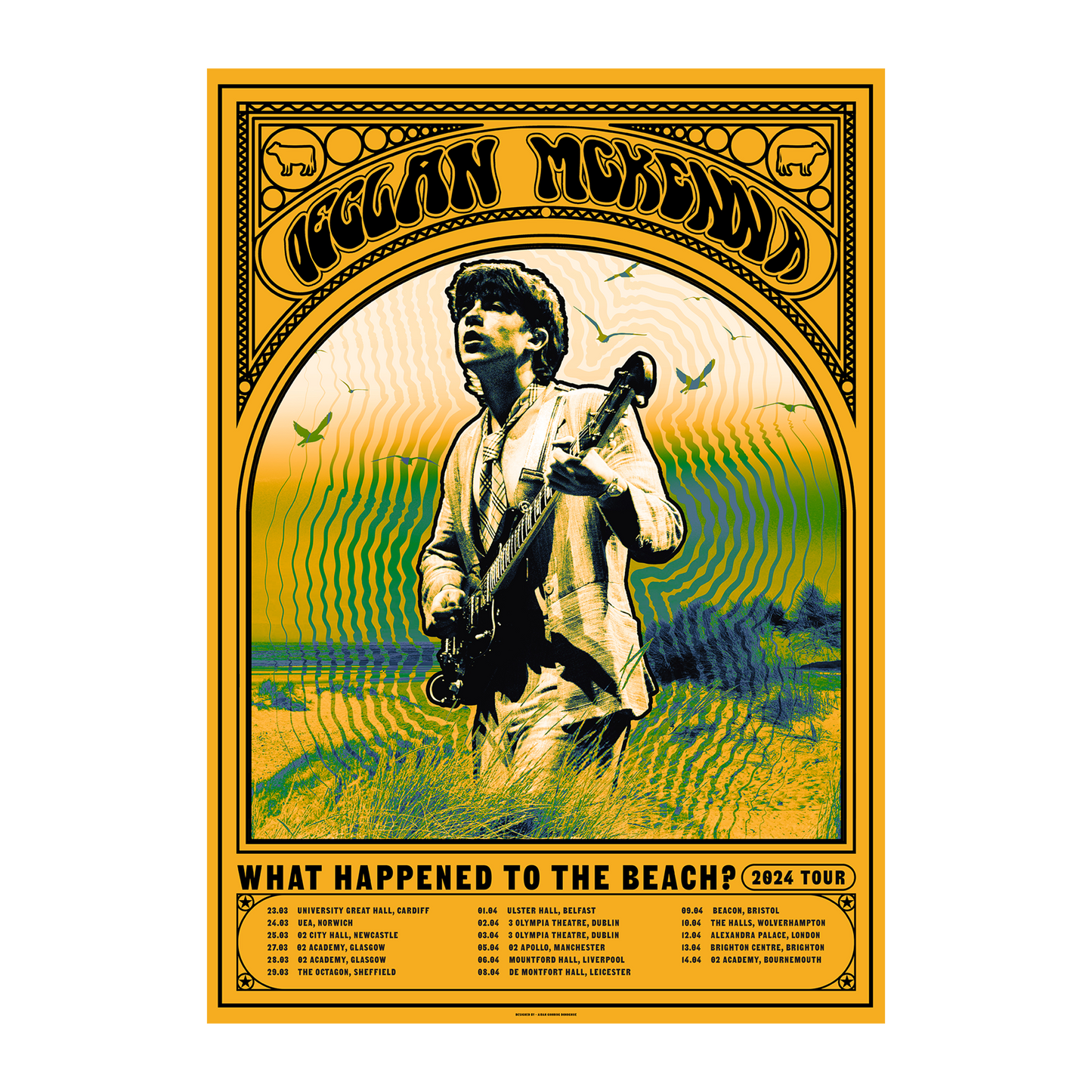 What Happened To The Beach? | A2 2024 UK Tour Poster