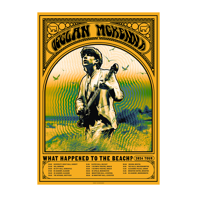 What Happened To The Beach? | A2 2024 UK Tour Poster